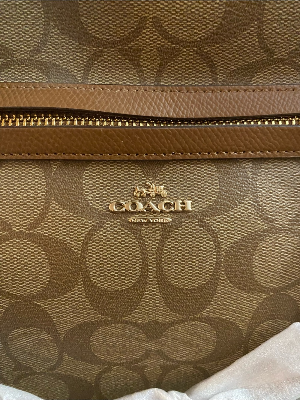 New COACH Signature Tyler Large Tote
Handbag/Purse- F54690....